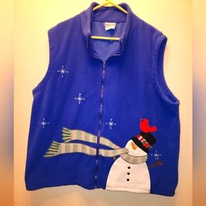 Holiday Vest  Size XXL Awesome fleece vest